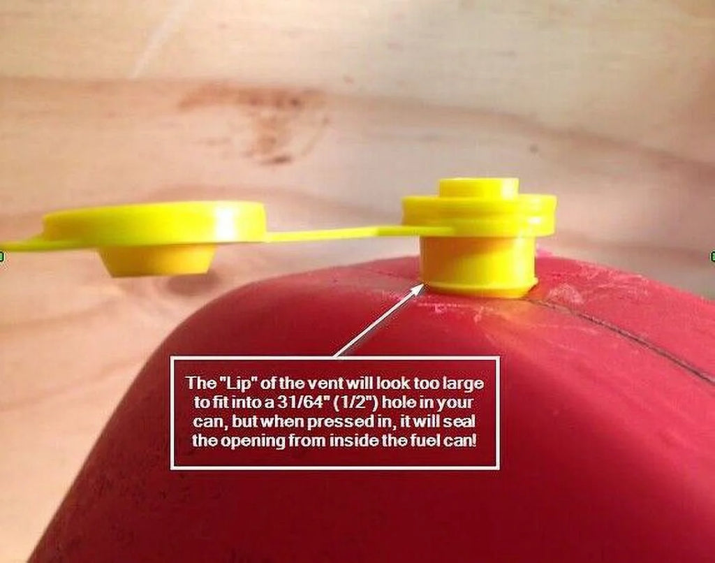 Yellow Fuel Gas Can Jug Vent Cap Q8140