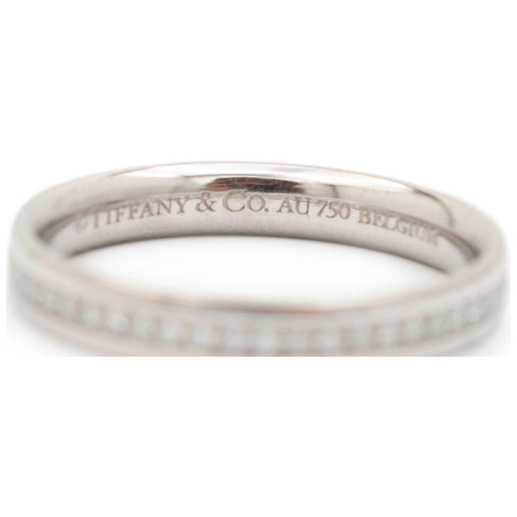 18K White Gold Diamond Wedding Band L57528