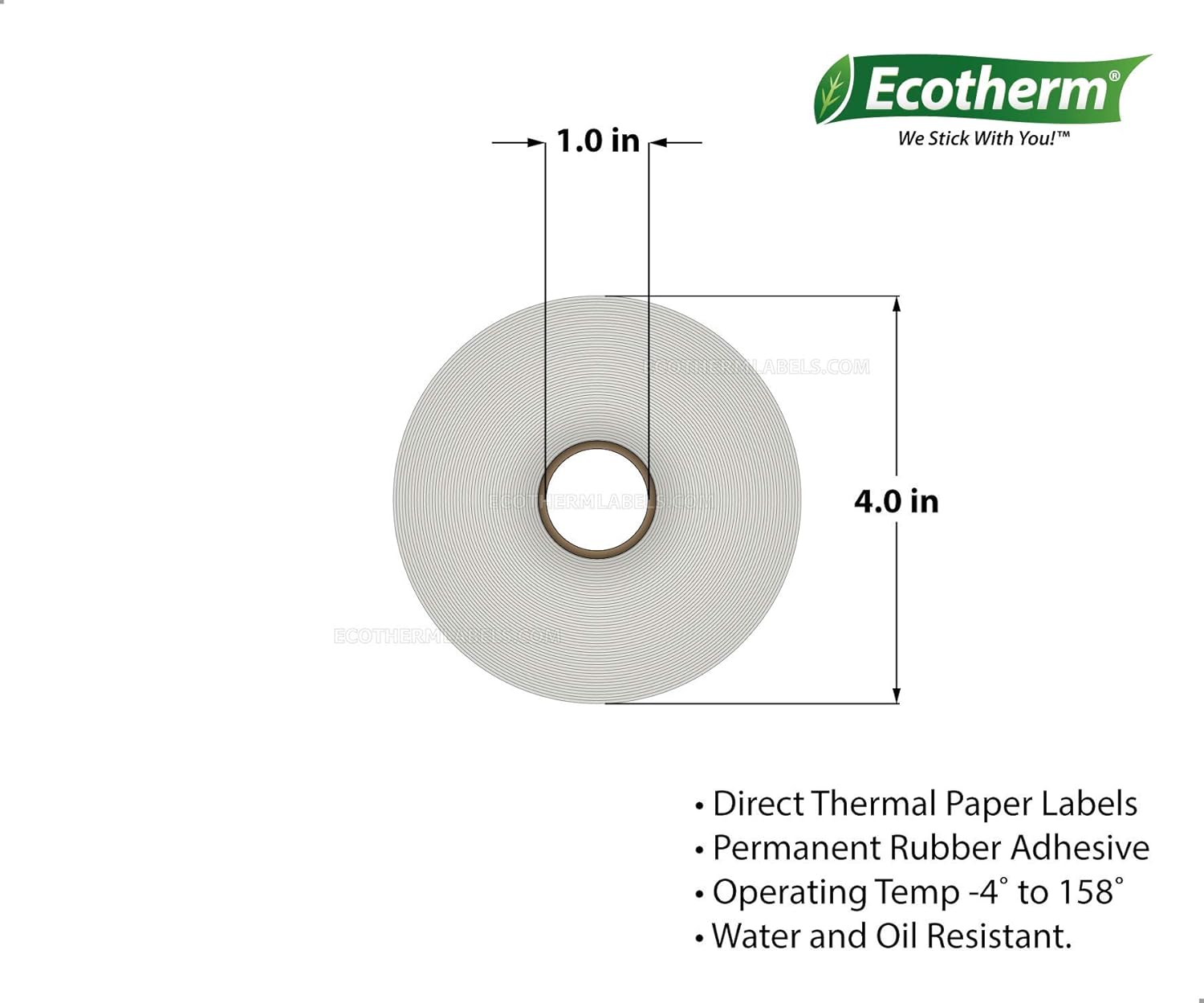 2x1 Thermal Labels Paper Stickers 1310 Per Roll 12 Rolls Direct Thermal U1265