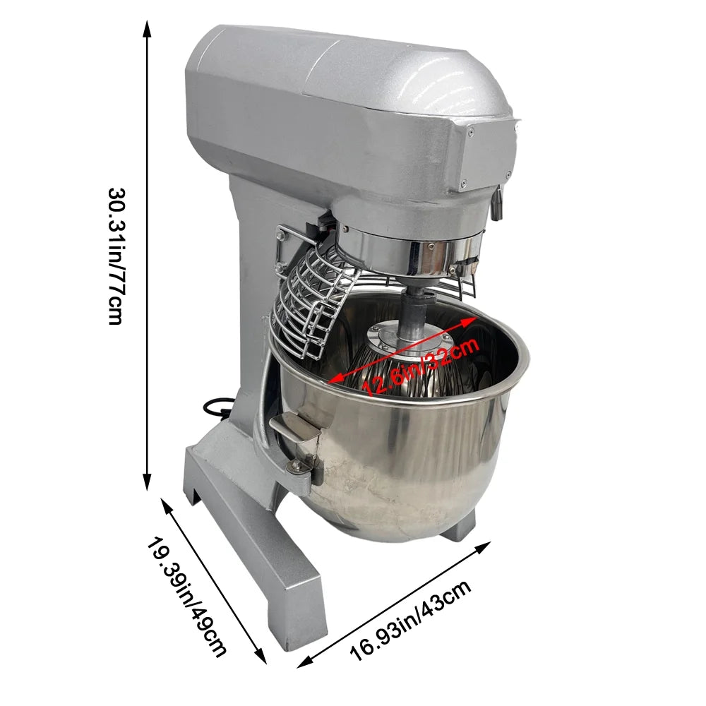 Electric 20L Spiral Dough Mixer Stainless Steel U68386