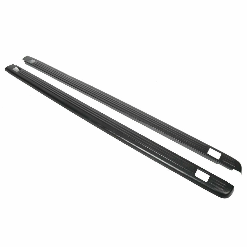 Black Bed Rail Caps Cover For Chevrolet GMC 6'6" Bed W292