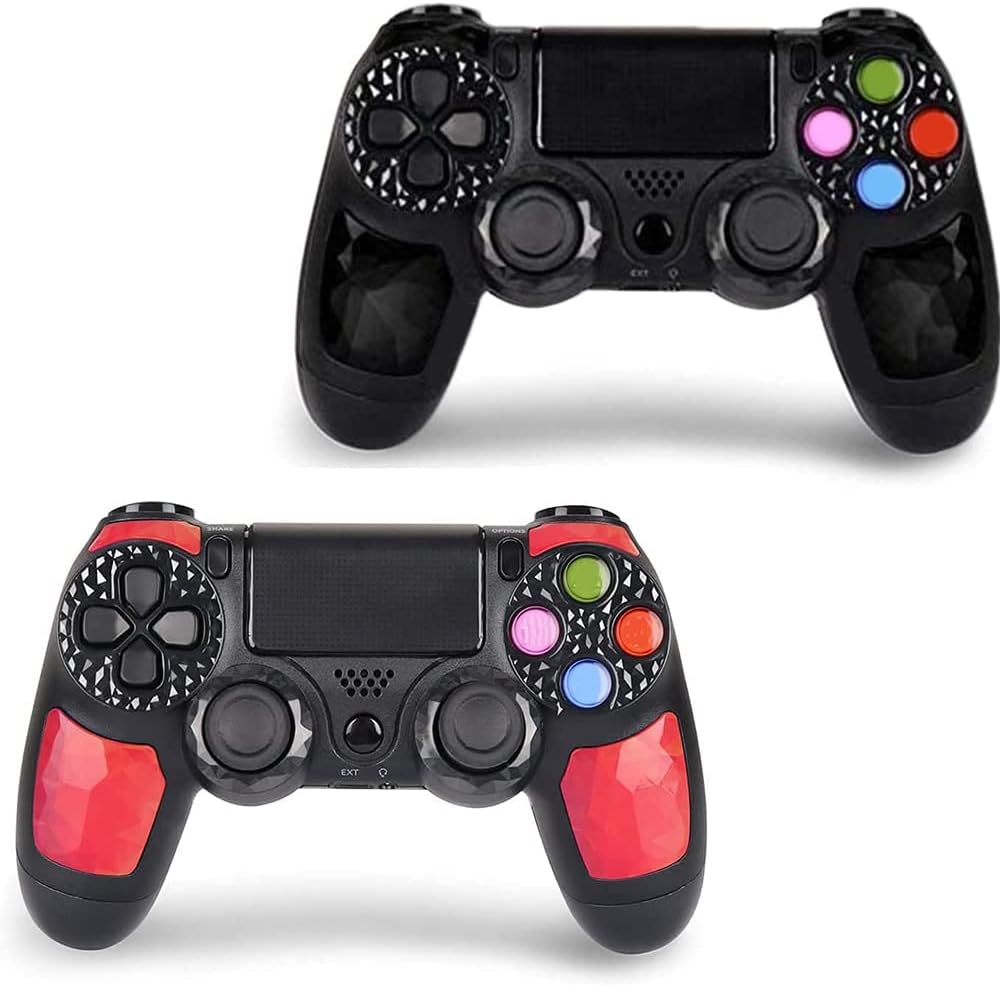 2 Pack Wireless Game Controller for PS4 (Green Yellow) N2399
