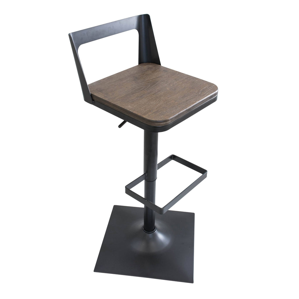 Black Adjustable Barstool M50970