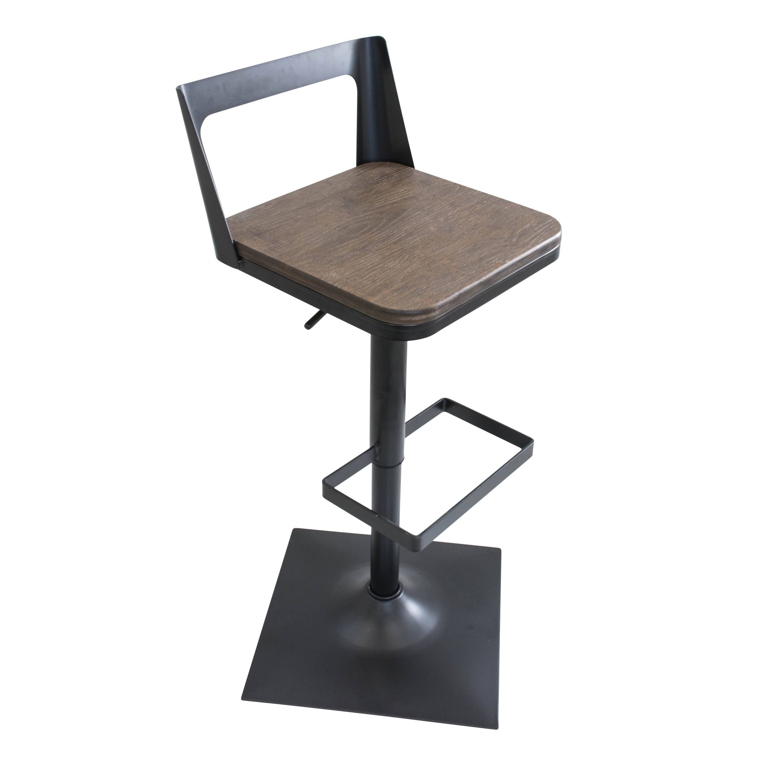 Black Adjustable Barstool M50970