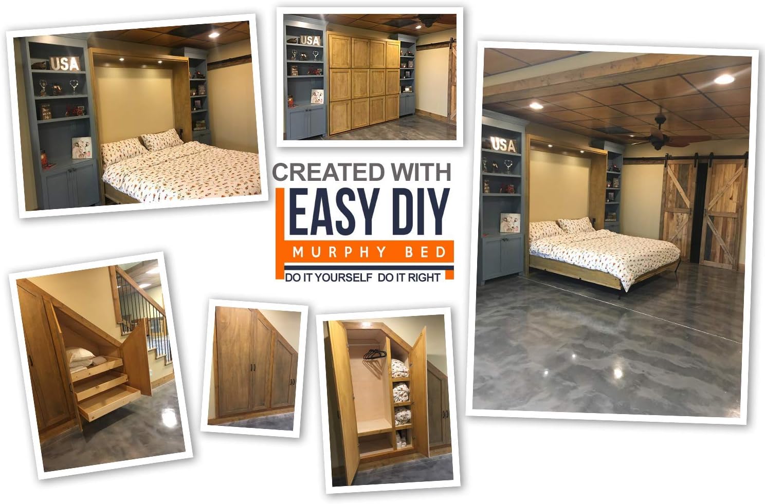 Queen Size Murphy Bed Hardware Kit M329
