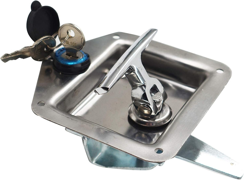 4 x Trailer Door Latch with Gasket T-Handle Latch with Keys 304 Stainless Steel Pack of 2 P5904