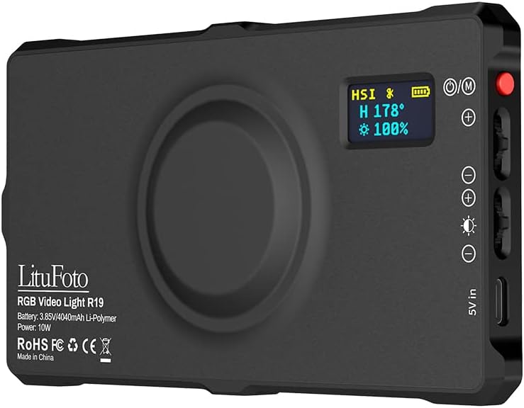 Portable RGB LED Camera Fill Light with Rechargeable Battery L8670
