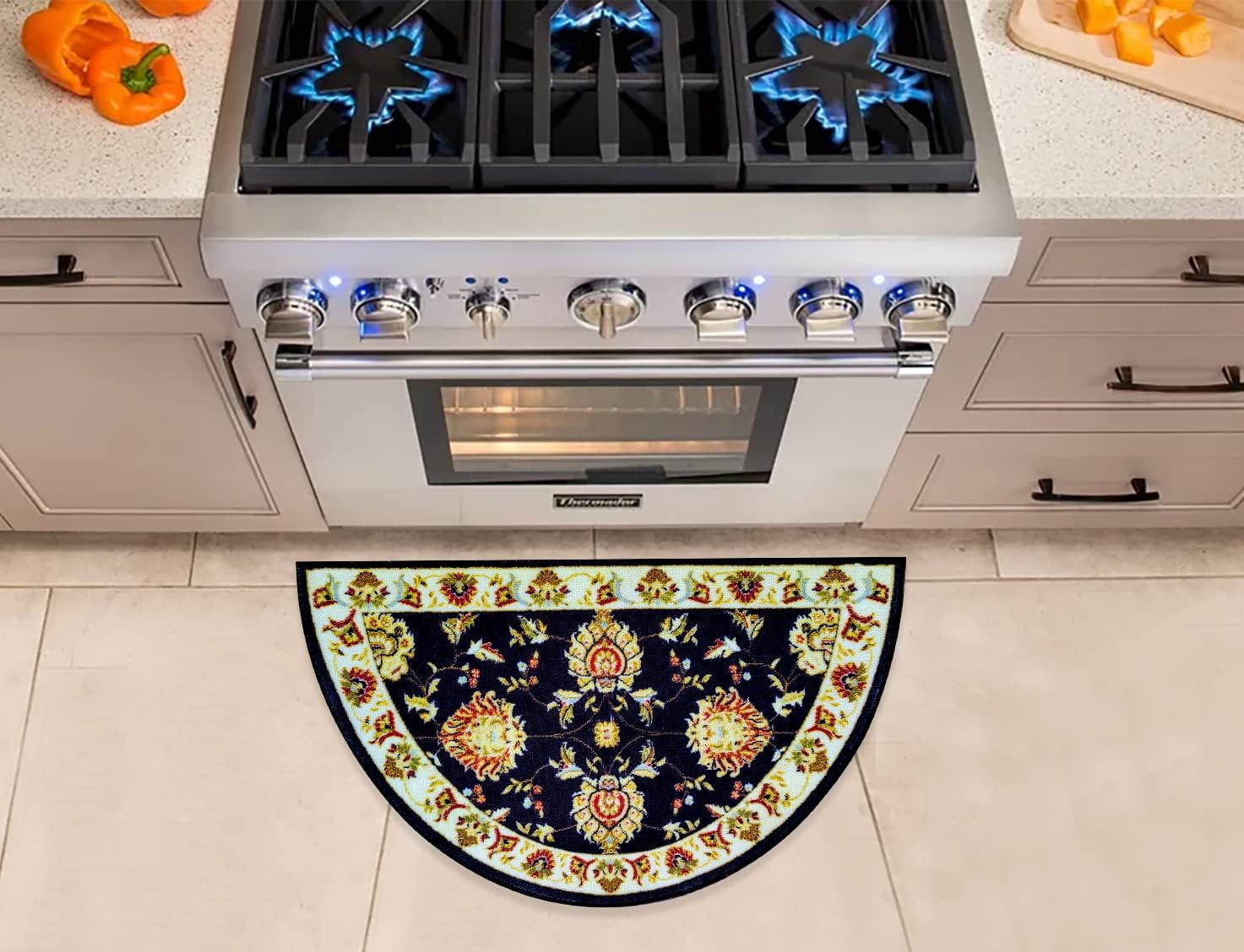 Half Circle Non Slip Fireplace Hearth Rug (2'2"x 3'3") R312933