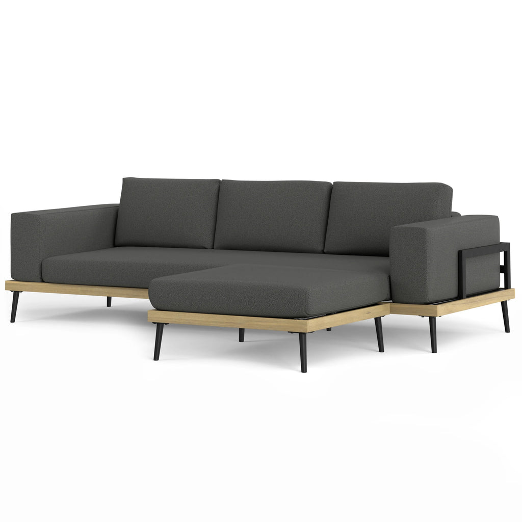 Slate Gray Outdoor 2 Piece Sofa Sectional V519631