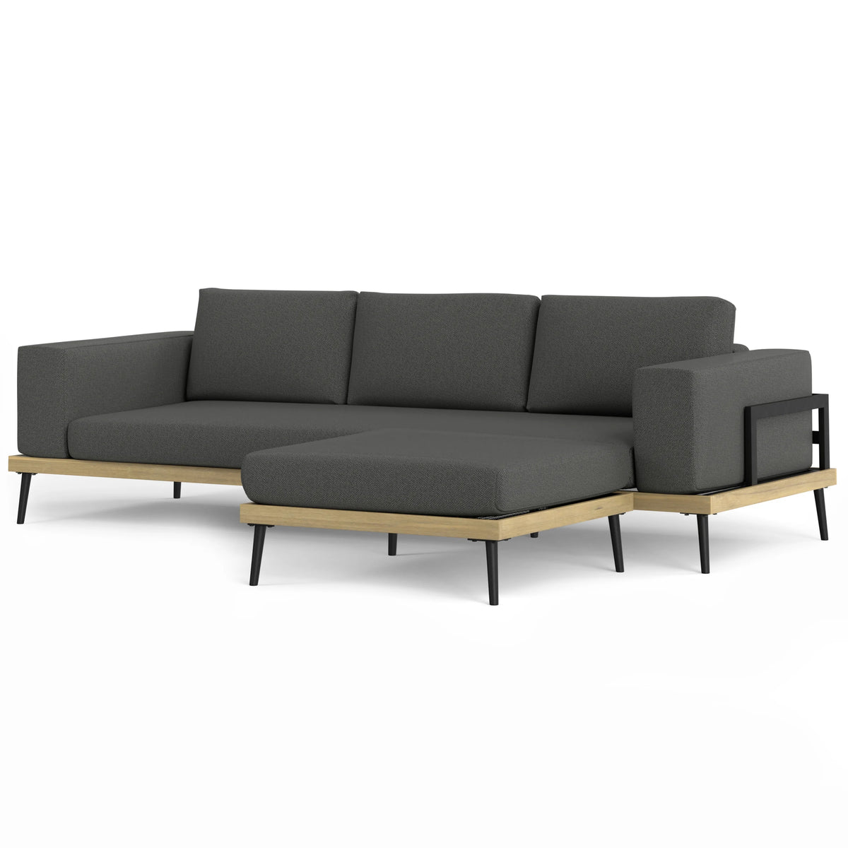 Slate Gray Outdoor 2 Piece Sofa Sectional V519631