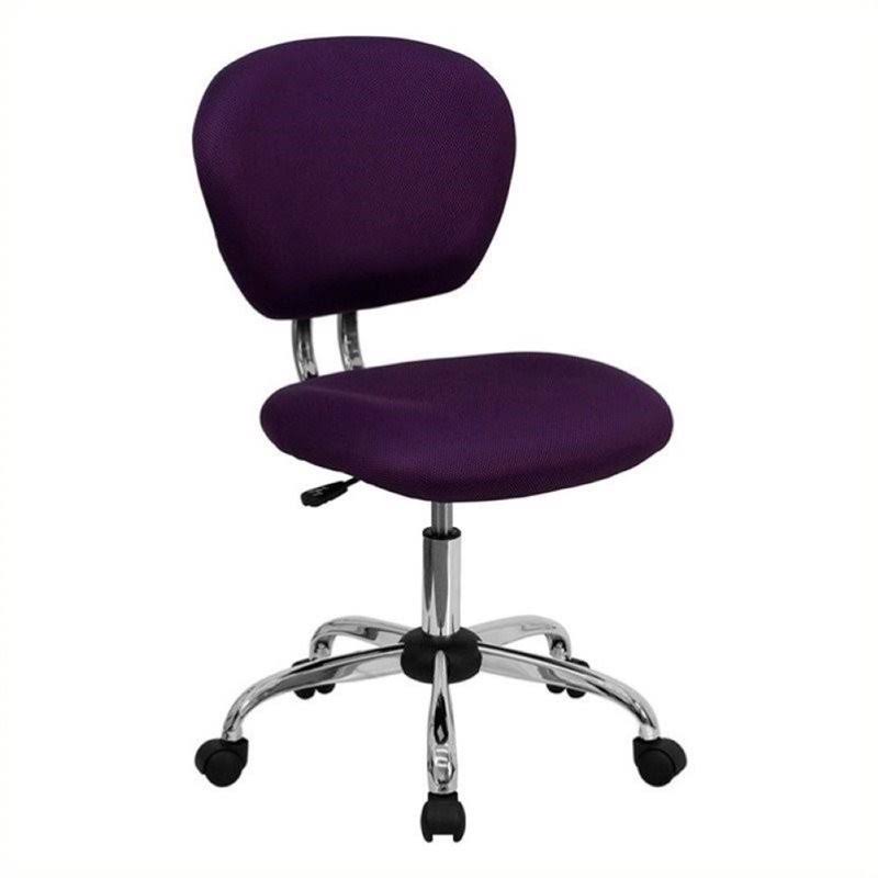 Purple Mid-Back Mesh Task Office Chair V224