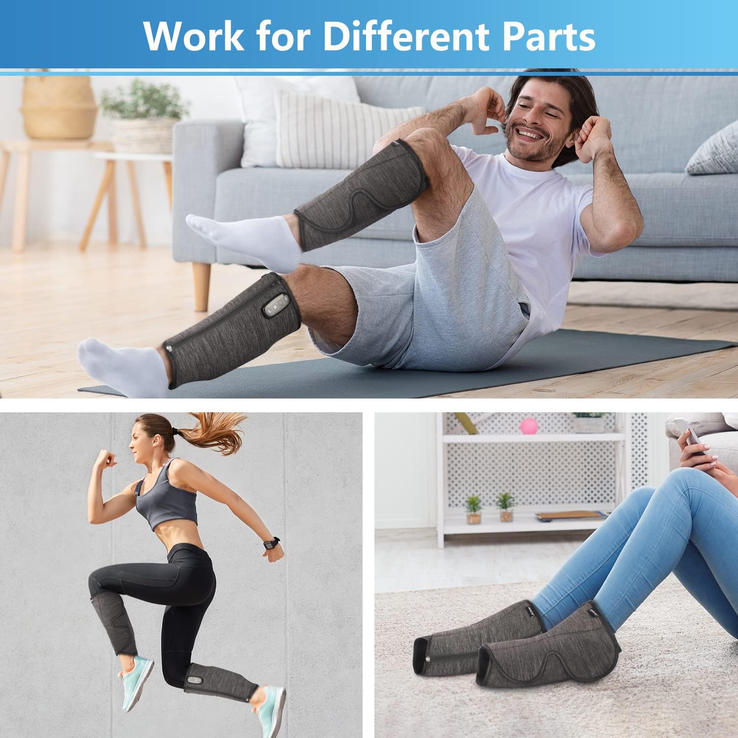 Rechargeable Air Leg Compression Massager (1 Pair) X434607