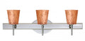 Chrome Stone Copper Foil 3x5W LED Wall Light G882