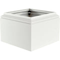 6 in. Textured Black Aluminum Column Capital and Base D4369