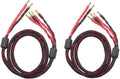 Bi-Wire Speaker Cable with Banana Plugs, 1pair Set, 2.5M X649858