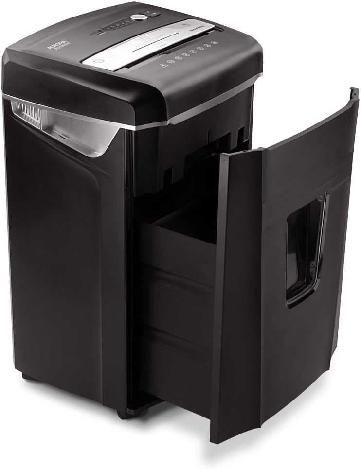 10-Sheet Micro-Cut Paper Shredder with Pull-Out Wastebasket B506