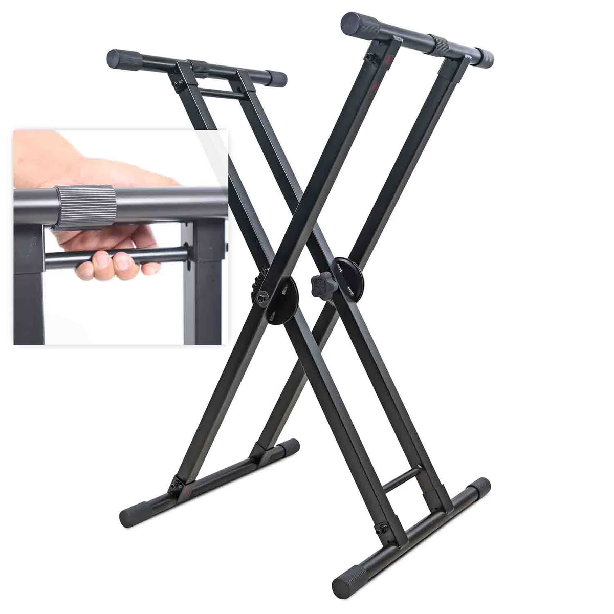 Dual-Locking Keyboard DJ Controller Case Stand M703