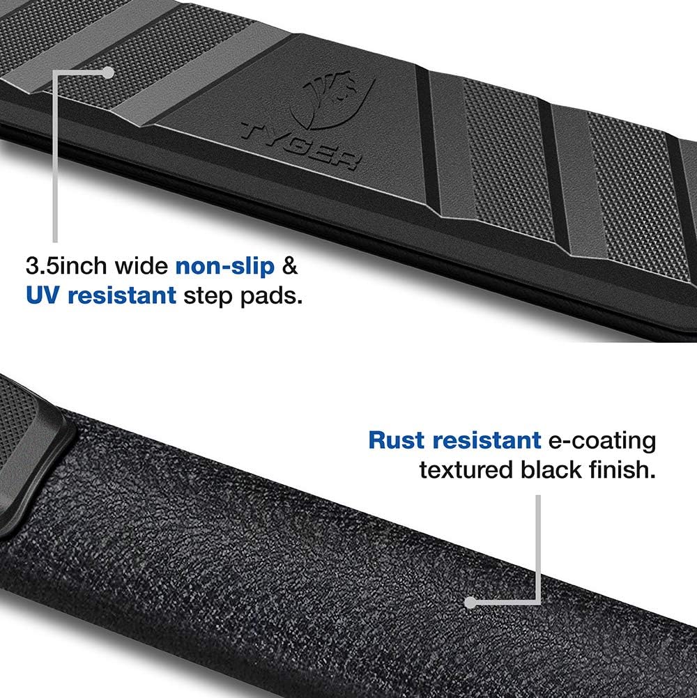 Textured Black Side Step Running Boards W74030