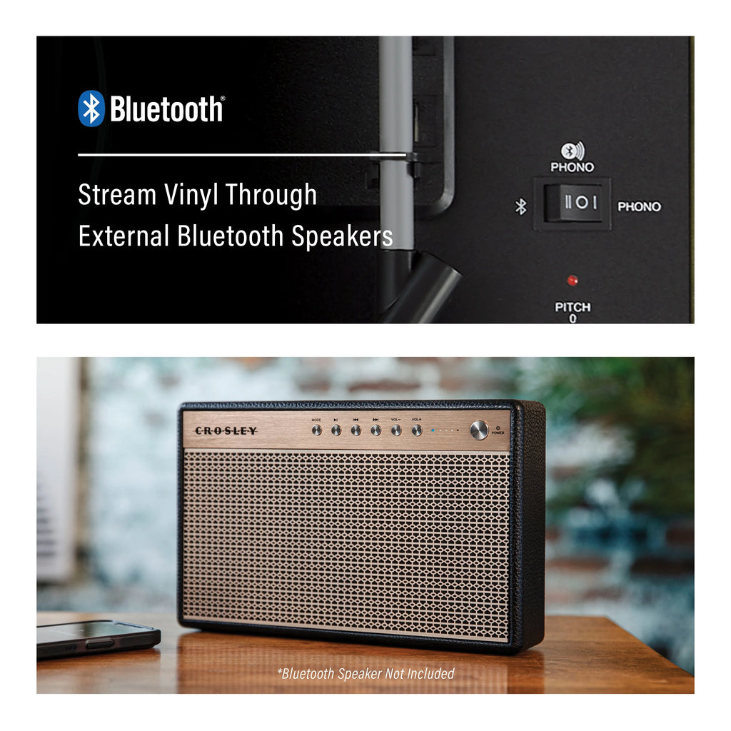 Vinyl Record Player with Bluetooth Speakers B732295