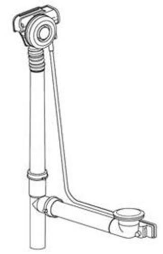 33x22 Plastic Pushcontrol Cable in Polished Chrome Q168