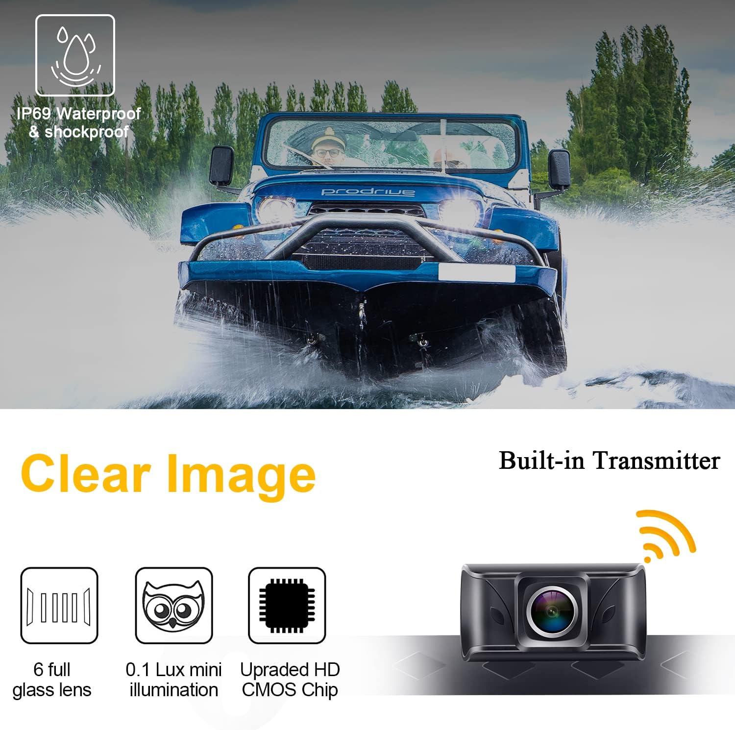Wireless Backup Camera with 5 Inch Monitor A33551