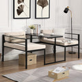 Twin Size Metal Daybed with Built-in-Desk S35912