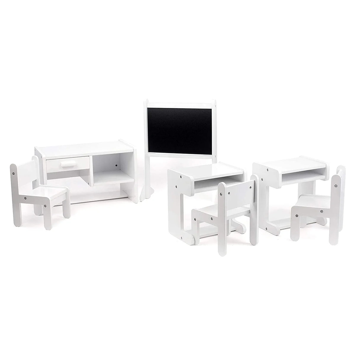 Classroom Playset with Desk and Chair for 18 Inch Dolls Y7587