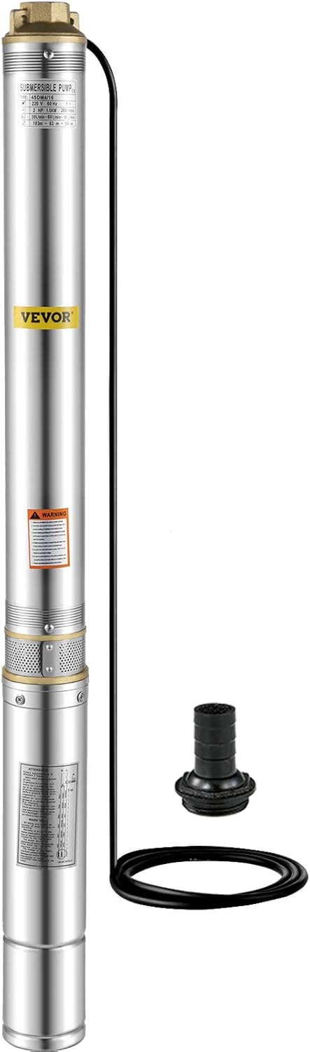 1.5 hp 220V 50 Hz Stainless Steel Submersible Pump B6418