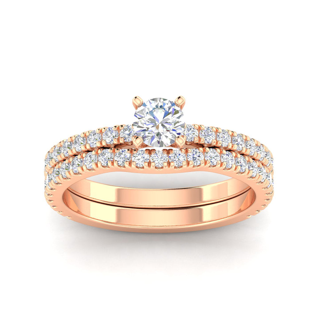 10k Rose Gold Solitaire Ring O783