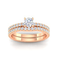10k Rose Gold Solitaire Ring O783