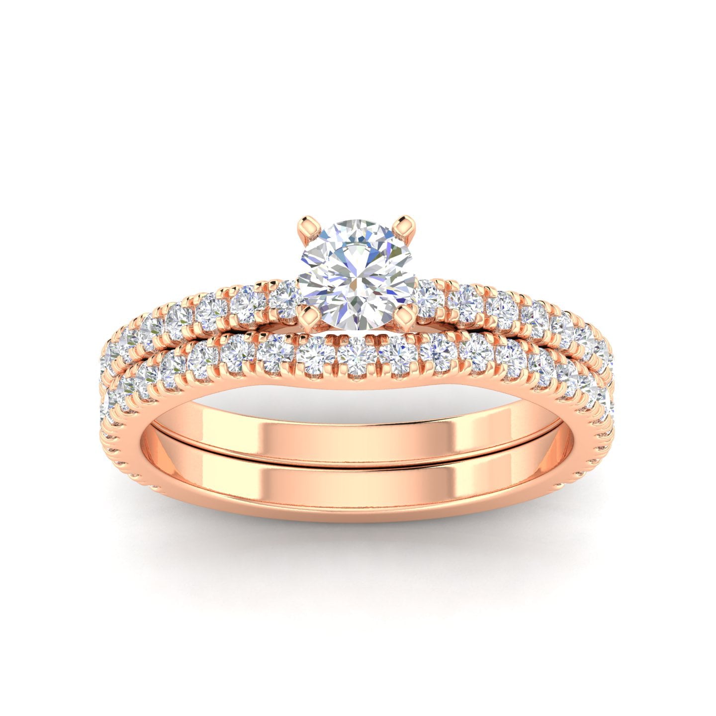 10k Rose Gold Solitaire Ring O783