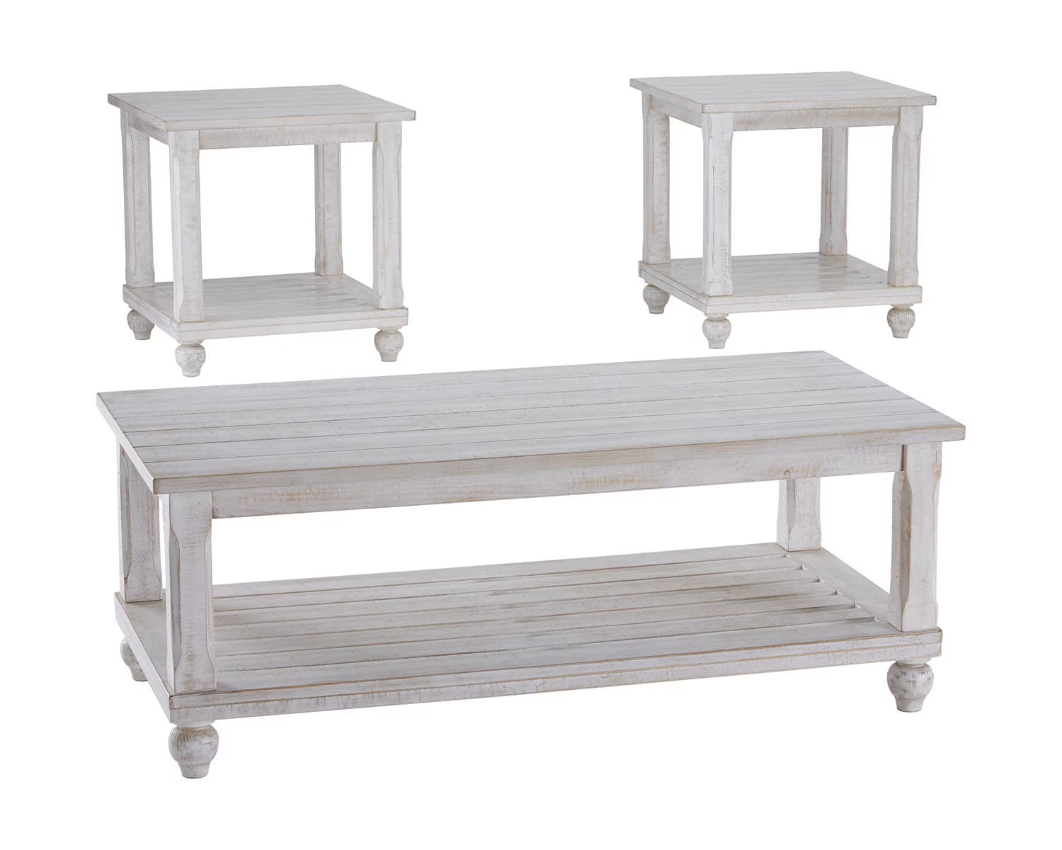 White Table (Set of 3) W6151
