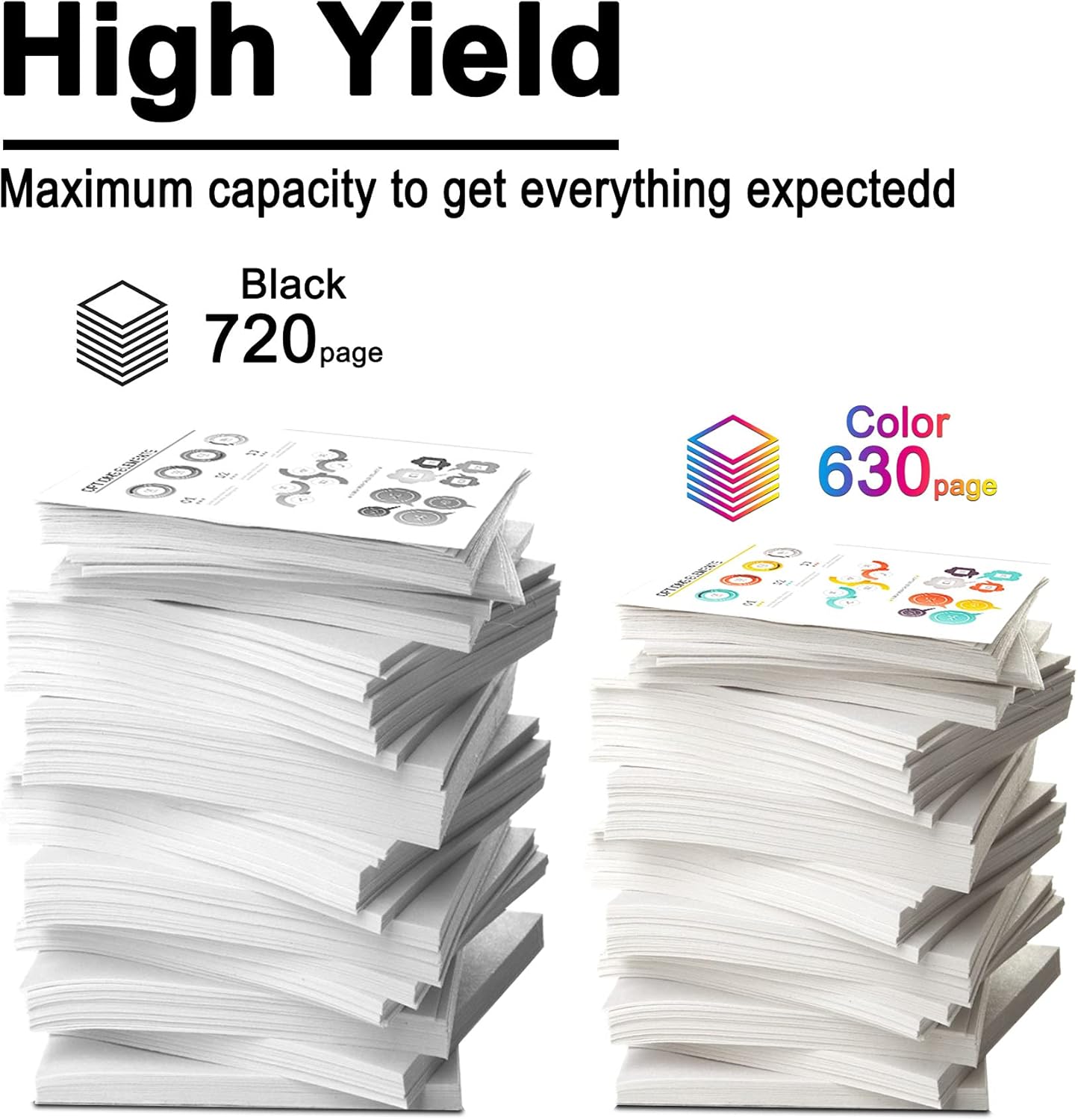 4 Pack Black 98 & 2 Pack Tri-Color 95 Remanufactured Ink Cartridge for HP Printer R24009