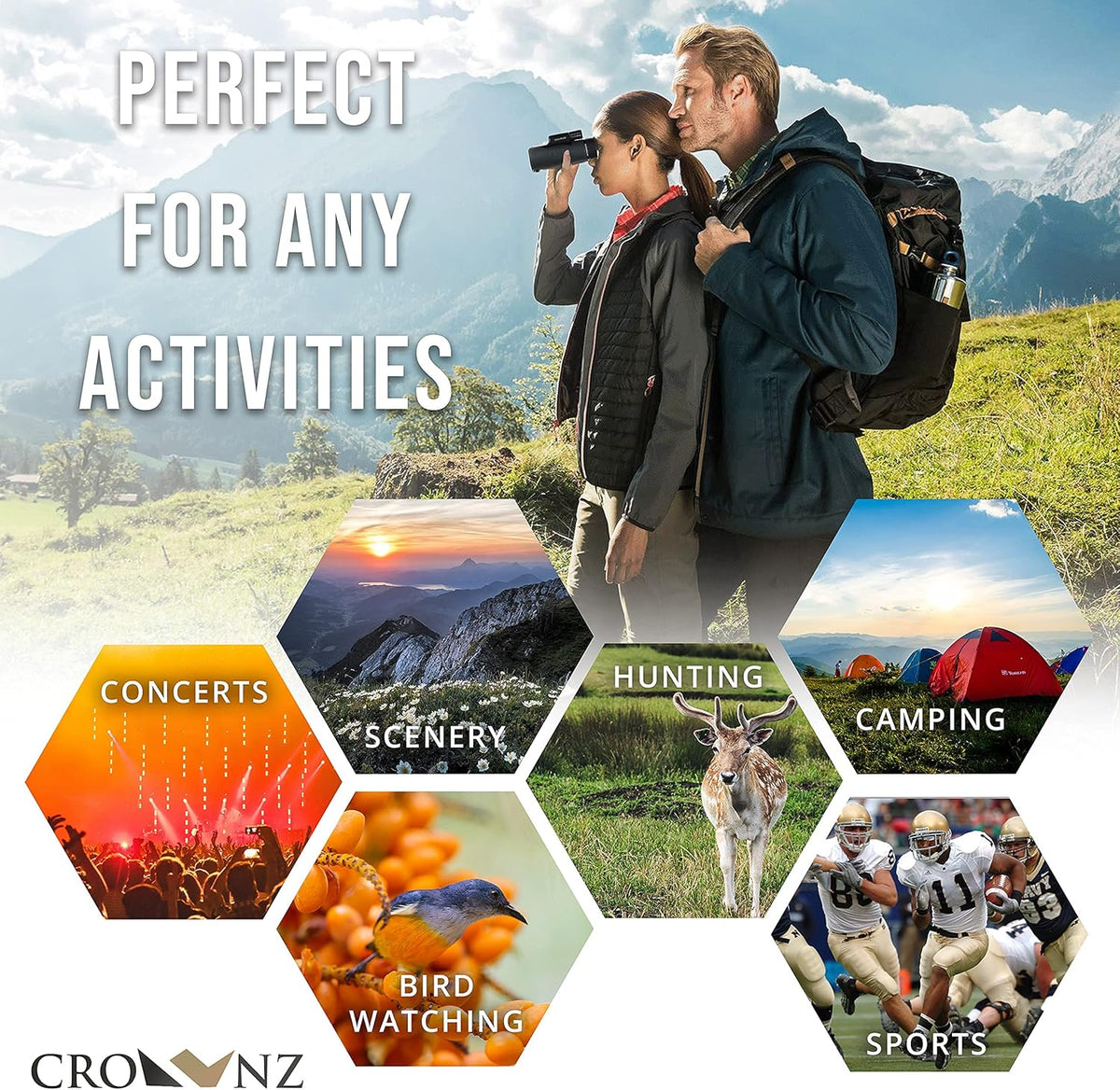 Waterproof Fog Proof High Power Monocular with Tripod Q26465