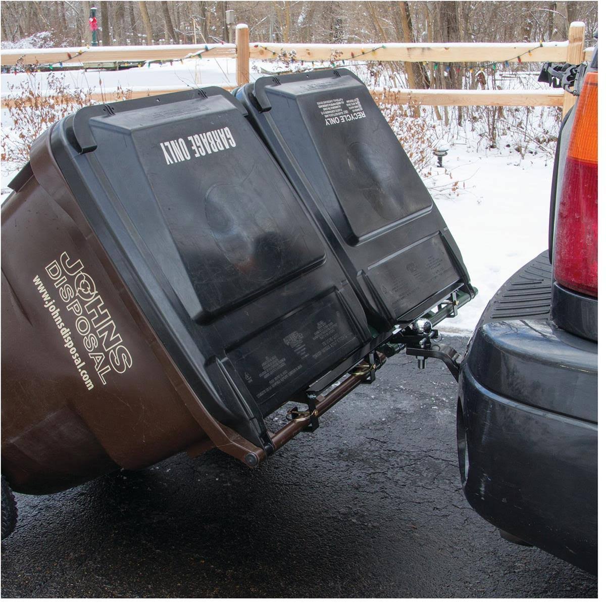 Ball Mounted Garbage Can Hauling Hooks I18424