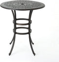 Bronze Cast Aluminum Round Bar Table P1549