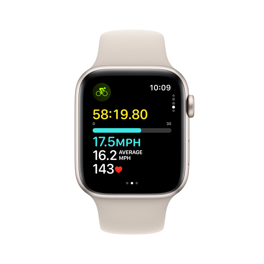 Starlight Aluminum Case Apple Watch SE GPS 44mm with Starlight Sport Band D394390