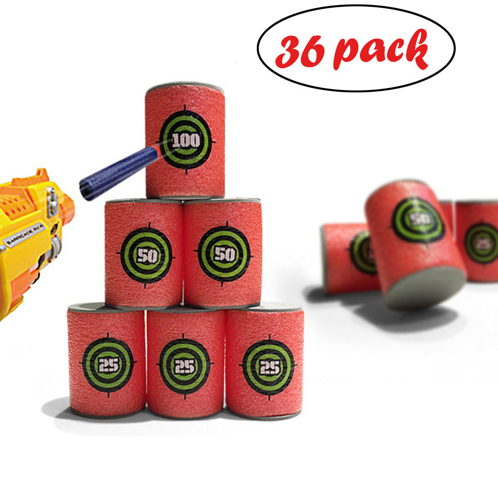 36 Pcs Eva Soft Bullet Target for Nerf Blasters E29971