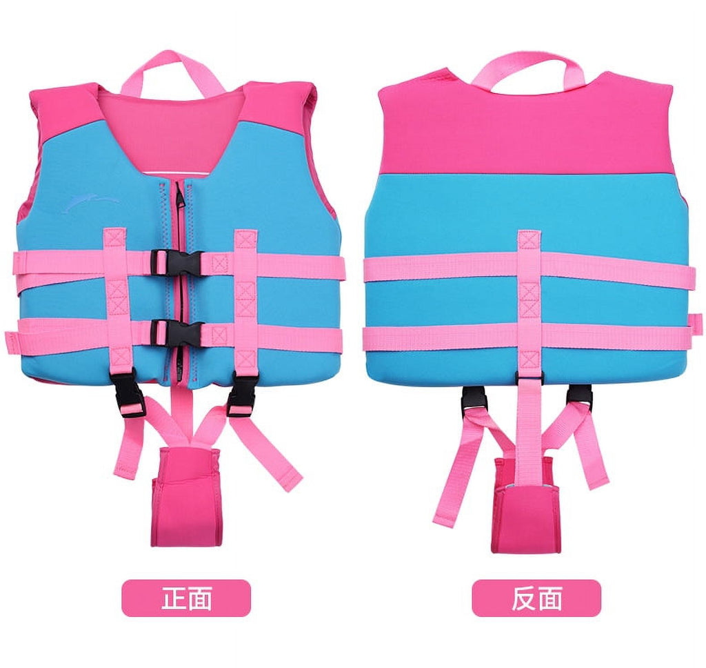 Kids Swim Vest Life Jacket with Dual Adjustable Safety Straps J872320