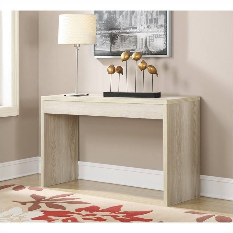 Weathered White Hall Console D210420