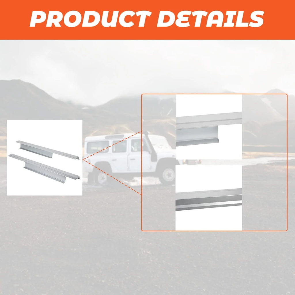 Slip-on Rocker Panels Replacement for 2007-2013 Chevy Silverado GMC Sierra 2 Door Standard Cab Q998