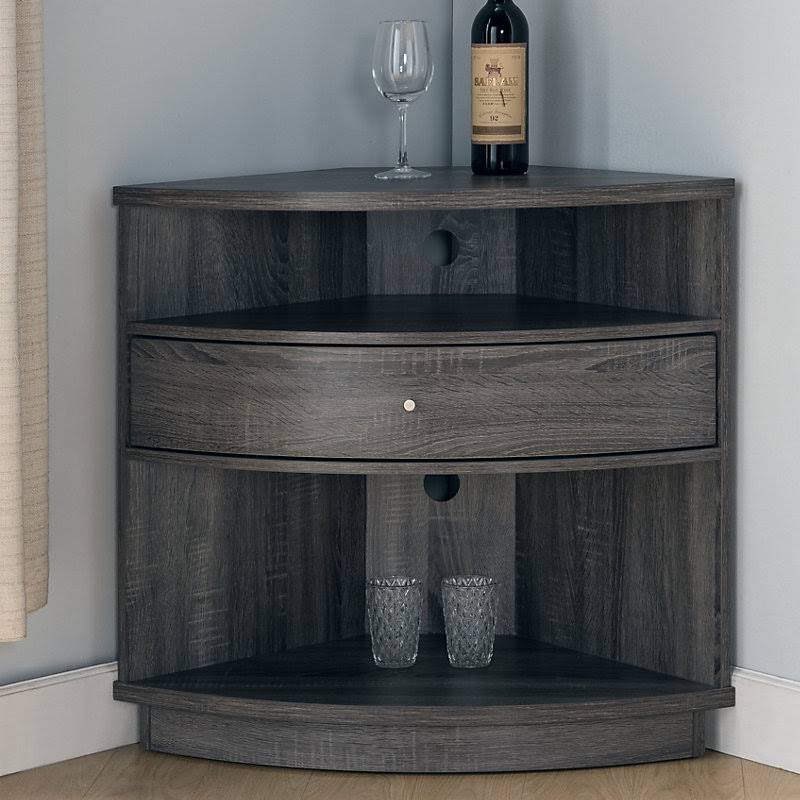Dark Gray 1 Drawer Accent Cabinet Y1820
