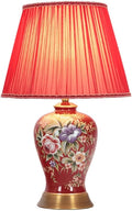 Red Glazed Ceramic Table Lamp K530804