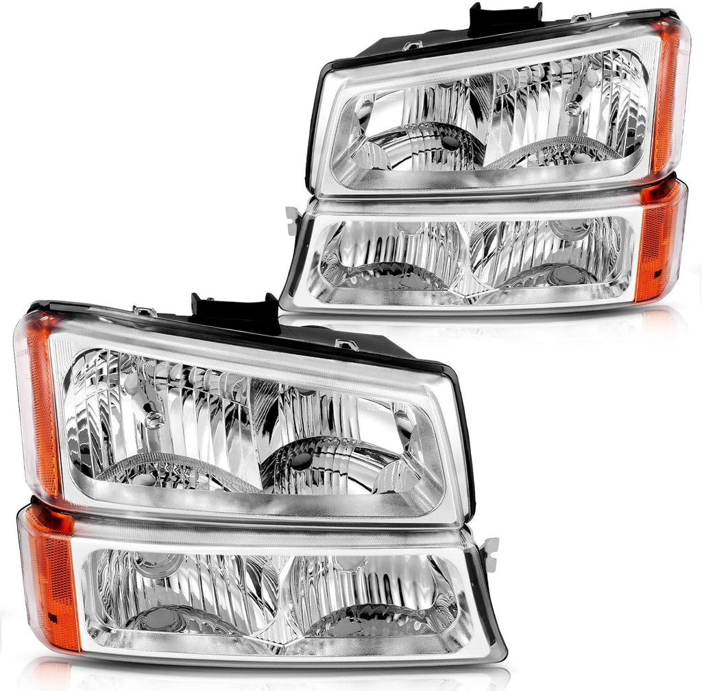 Black Housing Amber Reflector Headlights Assembly T204787