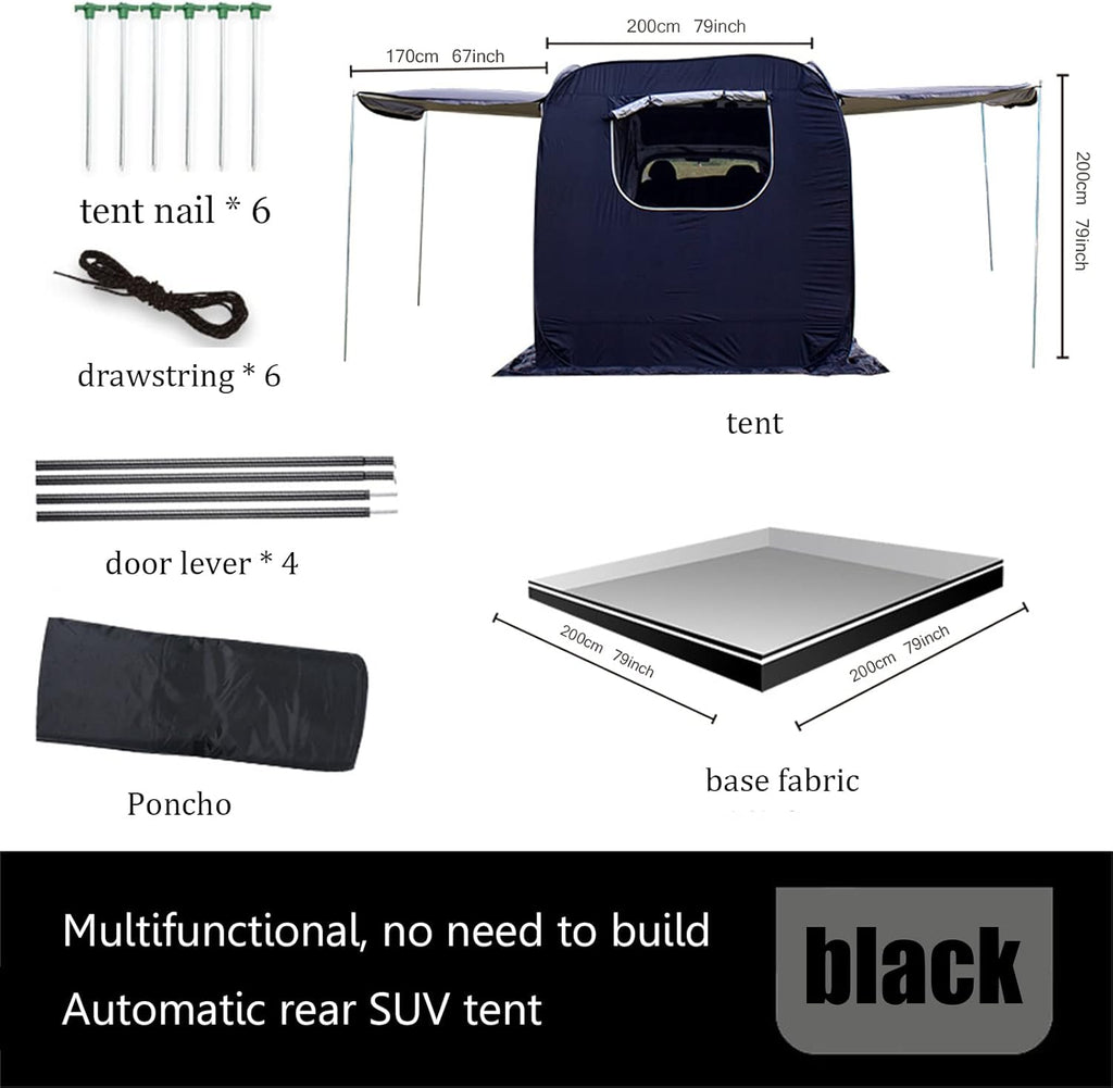 Pop-up SUV Tent with Rainfly and Floor Q42277