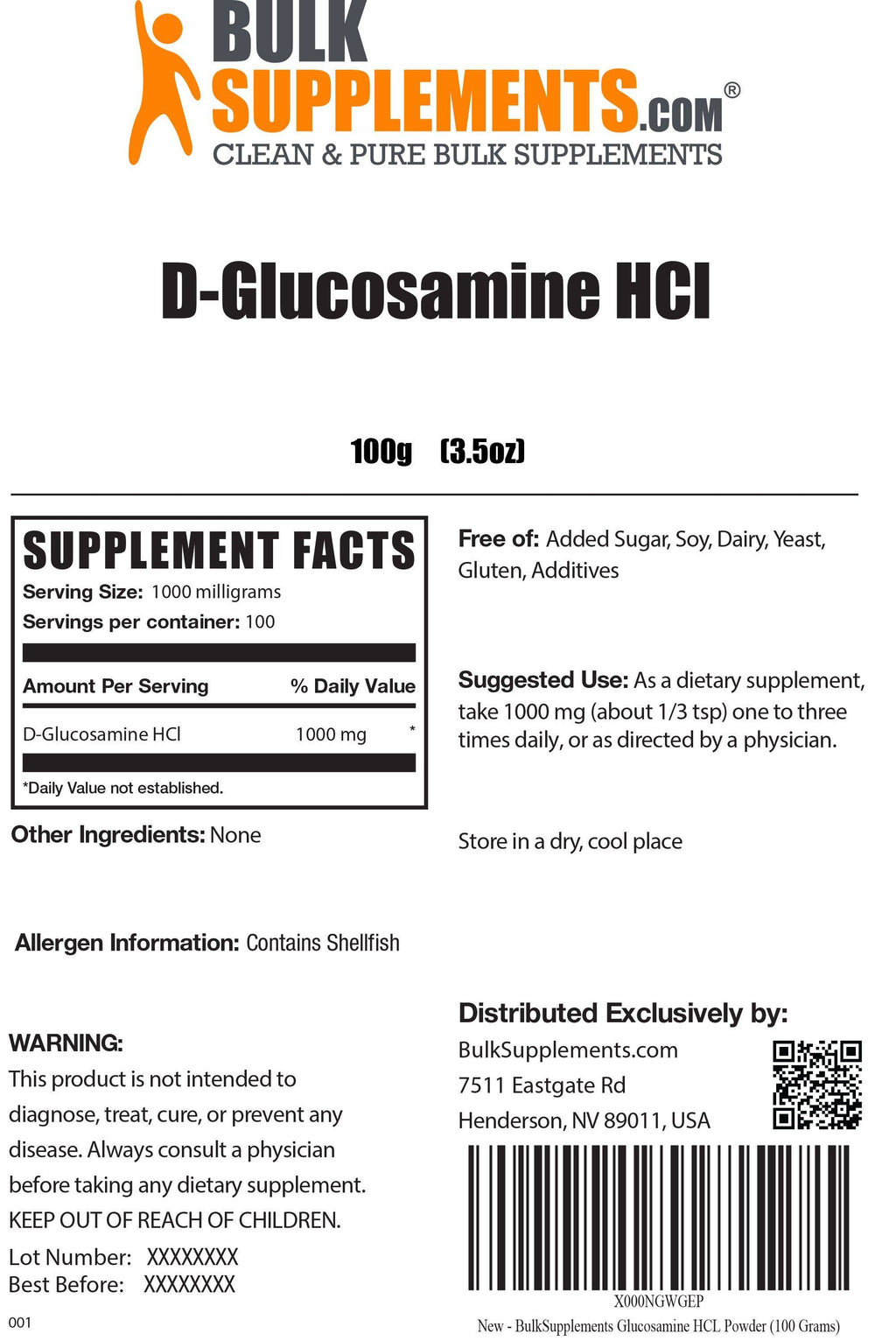 Pure Glucosamine HCL Powder M9446