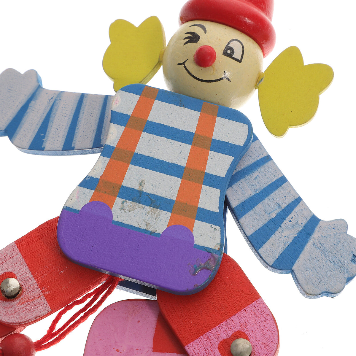 2Pcs Wood Clown Marionette Puppet Toy H320470