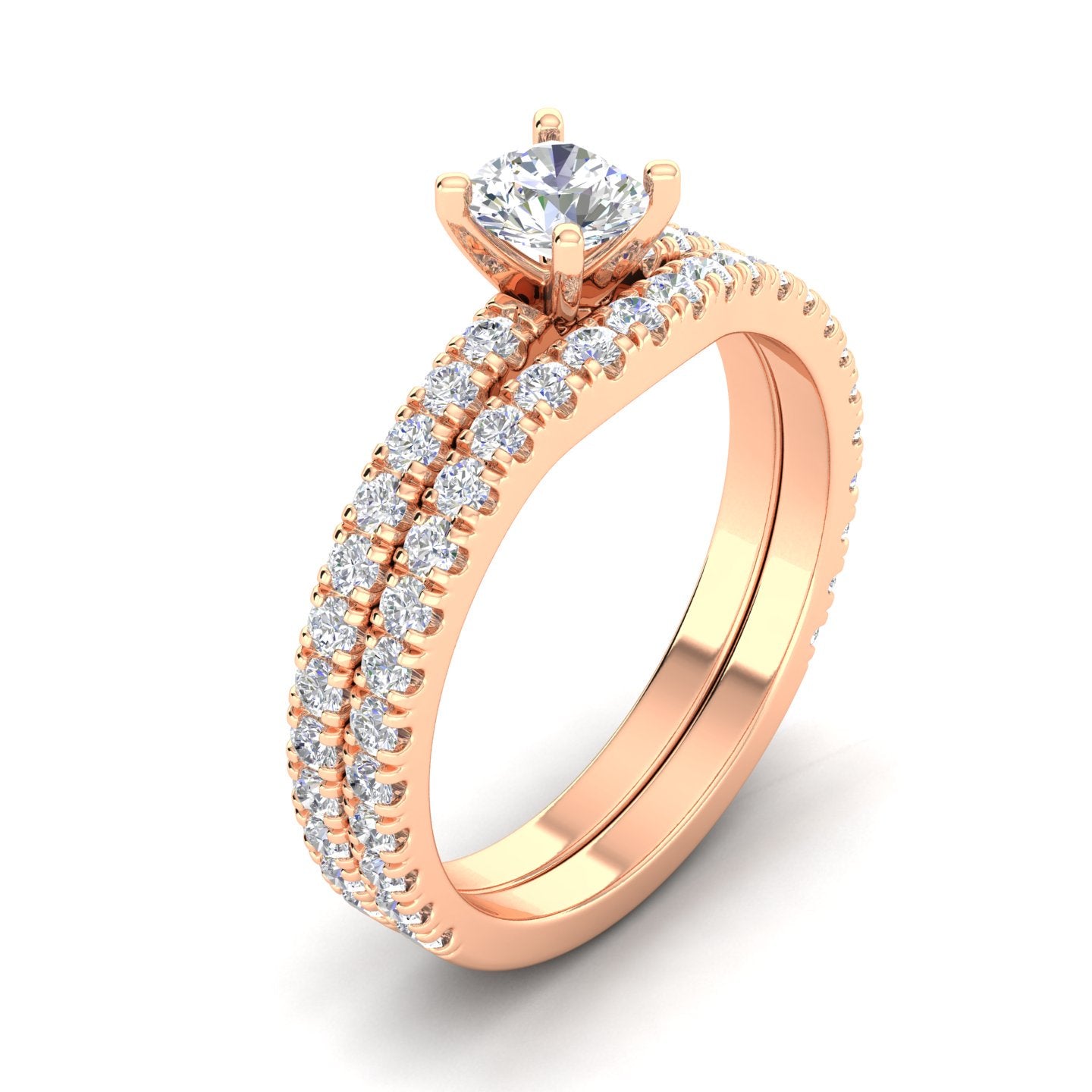 10k Rose Gold Solitaire Ring O783