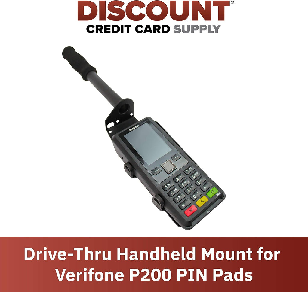 Black Drive-Thru Handheld Mount for Verifone P200 PIN Pad C248846