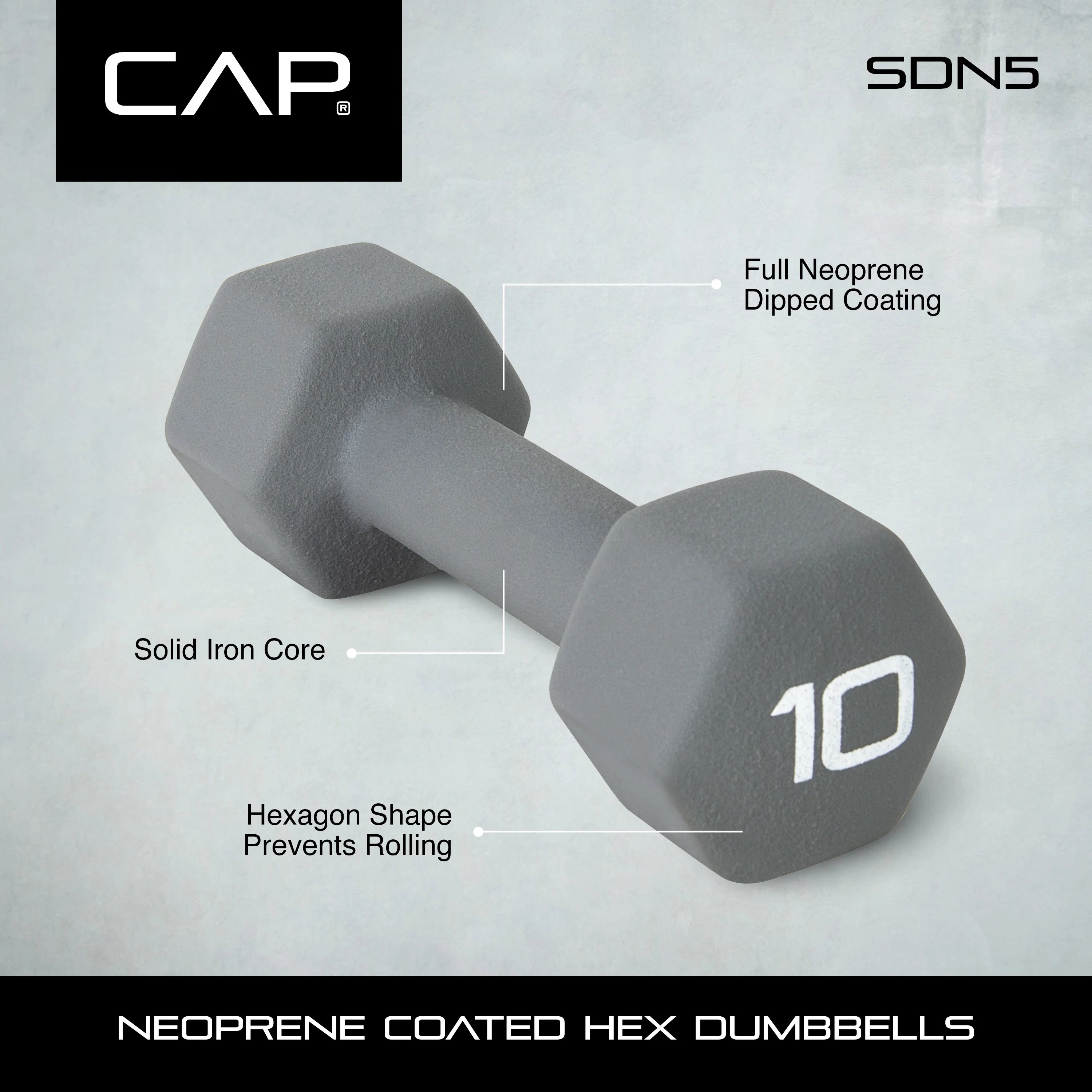 Purple 5lb Neoprene Dumbbell D20580
